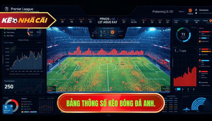 3. Bảng thông số kèo bóng đá Anh.